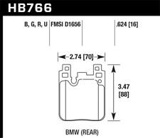 Hawk HP Plus Disc Brake Pad Fits 2014-2015 BMW 328i GT xDrive picture
