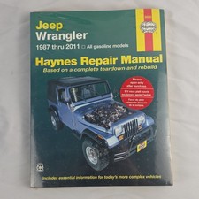 Haynes Repair Manual 50030 Jeep Wrangler 1987-2011 All Gasoline Models Used picture