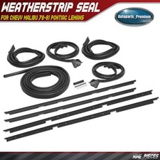 9x Roof Rail Window Door Trunk Weatherstrip Seal for Chevy Malibu 78-81 Pontiac picture