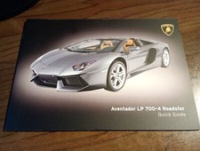 LAMBORGHINI AVENTADOR  LP 700  Roadster , 2013  quick guide  ver.01.13 picture