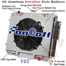 3Row Radiator Shroud Fan FOR 99-03 Dodge Ram 1500,2500 Van Truck 84-94 B150,B250 picture