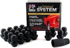 Gorilla Automotive Lock System - Factory Style - 14mm x 1.50 - Black - Set of 20 picture