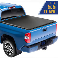5.5/5.7FT Soft Tri-Fold For 2022-24 Toyota Tundra Tonneau Cover Truck Bed W/LED picture