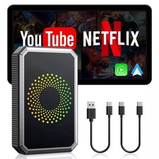 Wireless Carplay WIFI AI box Android 12 Auto Adapter Converter w/Netflix YouTube picture