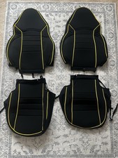 Wet Okole Custom Seat Covers - 2016 Corvette Stingray C7 - Black/Yellow picture