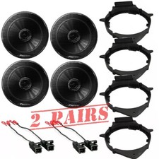 Pioneer TSG1620F 300Watt 2-way Truck Front & Rear Door Speakers W/Install Kits picture