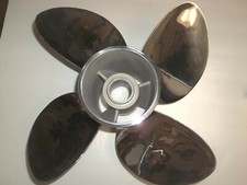 MERCRUISER OR VOLVO PENTA STAINLESS STEEL 4 BLADE PROPELLER PROP 14 1/8  X 19P picture