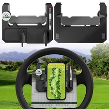 Golf Cart Steering Wheel Phone Mount - Universal Fit for Club Car, EZGO, Yamaha picture