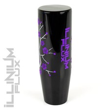 ILLINIUM FLUX PURPLE PAINTED BLACK SAKURA BLOSSOM MANUAL SHIFT KNOB 12X1.25 K15 picture