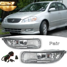 For 2003 2004 Toyota Corolla Halogen Driving Fog Lights Lamps w/Switch Wiring picture