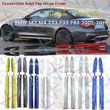 4PCS Left / Right For BMW M3 M4 E93 F33 F83 07-19 Convertible Roof Top Hinge Cap picture