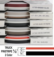 Half Inch Wide 2 Color Truck PinStripe 1/2