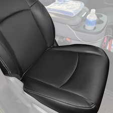 4 Pcs Black Seat Covers For 2009-2018 Dodge Ram 1500 2500 3500 Laramie Leather picture