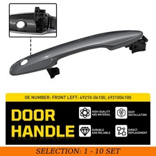 1-10 Front Left Exterior Door Handle For Toyota Camry 2018-2023 Gray 69210-06100 picture