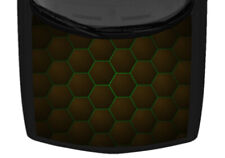3D Effect Green Brown Hexagon Pattern Truck Hood Wrap Vinyl Car Graphic Decal picture