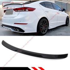 For 2017-18 Hyundai Elantra Painted Glossy Black H Style Trunk Lid Spoiler Wing  picture
