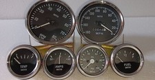 Smiths Replica Kit- Elec Temp + Oil + Fuel + Amp Gauge+Speedometer +Tacho 100 mm picture