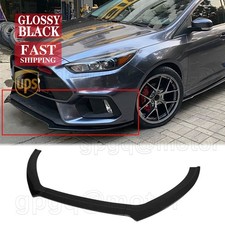 For Ford Focus RS 16-2018 V Style Glossy Black Front Bumper Lip Spoiler Splitter picture