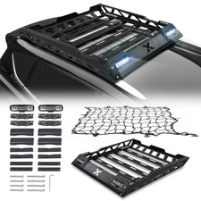 Universal Roof Rack Cargo Basket Holder 150lbs Capacity 55