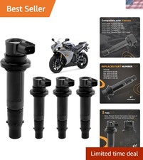 Set of 4 High Efficiency Yamaha Ignition Coils - Reliable Performance Guaranteed picture