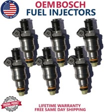 OEM 6x Bosch Fuel Injectors 1995-1998 Audi A6 Quattro Cabriolet 2.8L 0280150552 picture