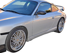 1999-04 Porsche 996 Side Skirts SET Euro Style Made in USA FRP Satin Black prime picture