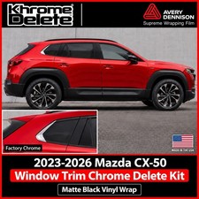 2023-2027 Mazda CX50 Chrome Delete Vinyl Overlay Matte Black picture