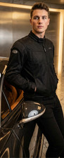 Fieldsheer Men’s BIKER Black Mesh Padded Protection Motorcycle Jacket . Vintage  picture