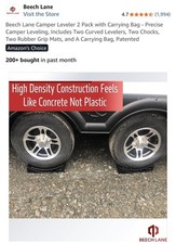 Beech Lane Camper Leveler 2 Pack with Carrying Bag - Precise Camper Leveling picture