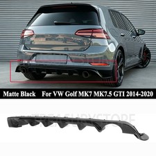 For VW Golf MK7.5 GTI 18-2021 TCR Style Matte BLK Rear Bumper Shark Fin Diffuser picture