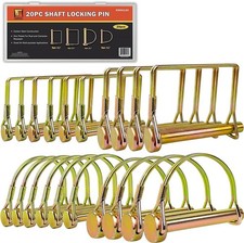 Wellmax 20 Stück Schaftverriegelungsstift in 1/4 Zoll, 5/16 Zoll und 3/8 Gold picture