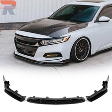 Yofer For 2018-2020 Accord Painted Gloss Black JDM Front Bumper Lip Splitter Kit picture