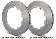 GiroDisc Slotted Rear Rings Fits Mitsubishi Lancer Evo X picture