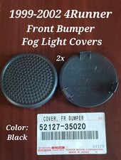99 2000 01 02 NEW Genuine Toyota 4Runner Front Bumper Fog Light Hole Covers 2x picture