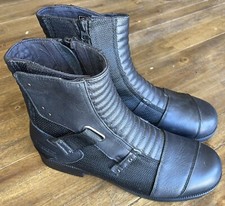 Alpinestars Harlem Air 40760 Black Motorbike Motorcycle Boots Men's 9.5 44 picture