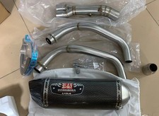 For Yamaha MT-07 FZ07 XSR700 YZF R7 Full Exhaust System Front Pipe 420mm Muffler picture