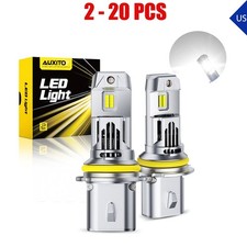 2-20X HB5 9007 Super Bright LED Headlight Bulb White 6500K Hi-Lo Beam AUXITO M6S picture