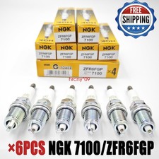 6X OEM NGK 7100 Platinum Spark Plugs #ZFR6FGP For Dodge Jeep 3.7L V6 picture