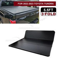 5.5FT Hard Tri-Fold Tonneau Cover Truck Bed For 2022-2024 Toyota Tundra picture