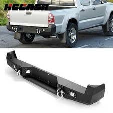 HECASA For 05-15 Toyota Tacoma 3PCS New Steel Rear Bumper W/LED Lights & D-Rings picture