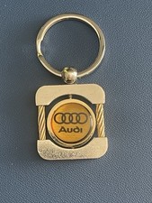 VINTAGE 🇺🇸 AUDI CAR KEYCHAIN KEYRING KEYFO, New Old Stock, See Photos picture