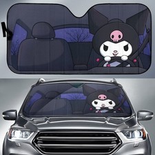 Kuromi Car Sunshade – Cute Windshield UV Protector for Auto Lovers picture