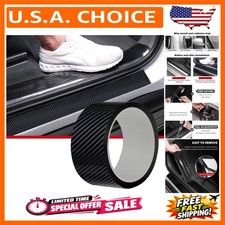 CloudBuyer Universal Car Door Edge Protector, Carbon Fiber 5D Gloss Black Vinyl picture