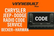 Chrysler Jeep Dodge Radio Code Service – Becker–Harman picture