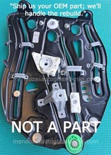 2004-10 BMW 6 Series CONV Quarter Window Regulator Rear Driver - Rebuild Service picture