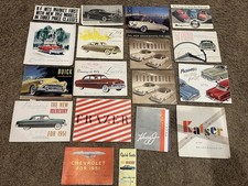 Lot of 16 Vintage 1951 Car Dealership Sales Brochure Kaiser Lincoln Frazer Chevy picture