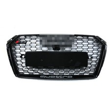 For 2017-2018 Audi A4/S4 B9 RS4 Style Honeycomb Mesh Hex Grille Black W/ Quattro picture