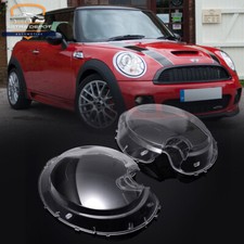 1 Pair Clear Headlight Lens Cover Replacement for BMW Mini Cooper R56 2009-2013 picture