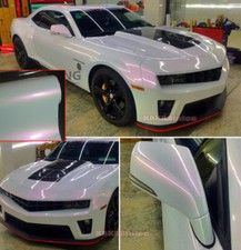 Full Car Wrap Glossy White Pink Pearl Chameleon Vinyl Sticker Film 50FT x 5FT US picture