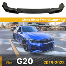 Fits 2019-22 BMW 3 Series G20 M Sport Gloss Black Front Lip Bumper Lower Spoiler picture